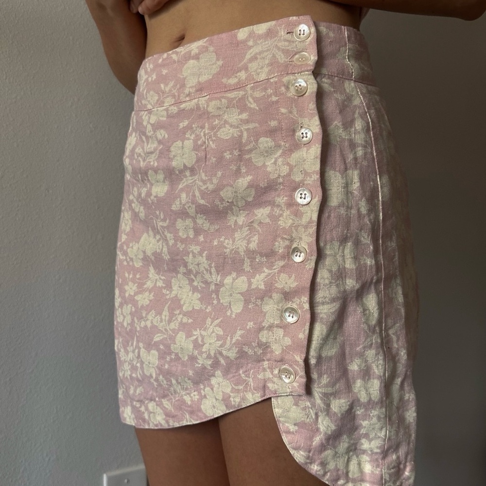Floral Pink Skirt